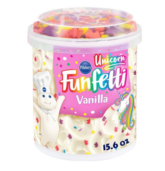 Pillsbury Funfetti Unicorn Vanilla Frosting 15.6oz