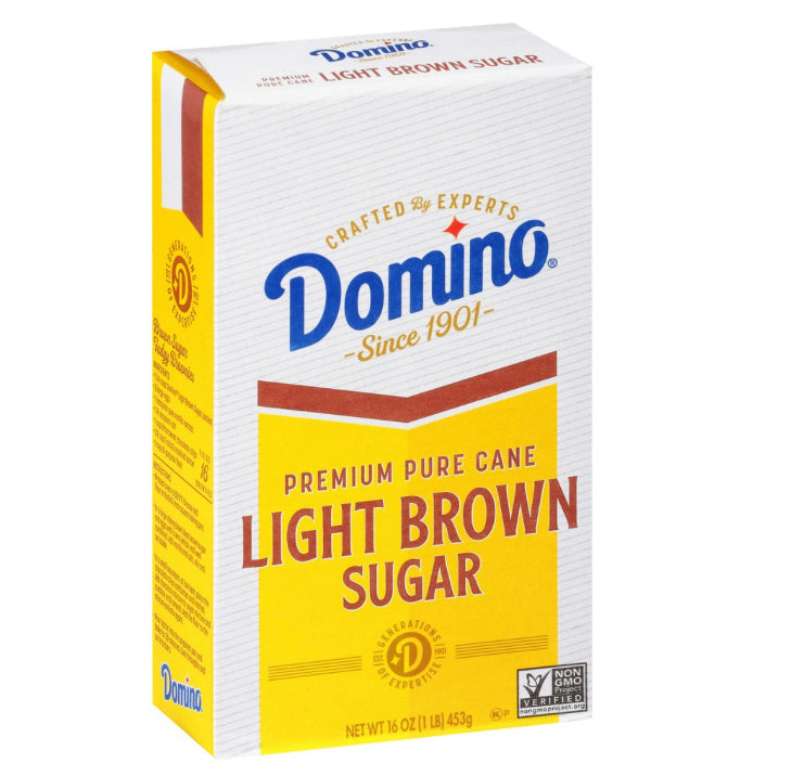 Domino Premium Pure Cane Light Brown Sugar 16oz
