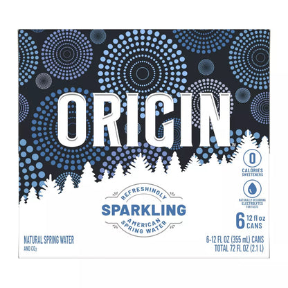 Origin Sparkling Water 12oz 6pk