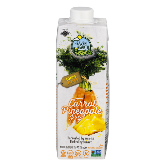 Heaven & Earth Carrot Pineapple Juice 25.6oz