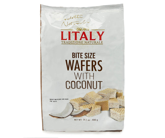 Litaly Bite Size Wafers With Coconut 14.1 oz