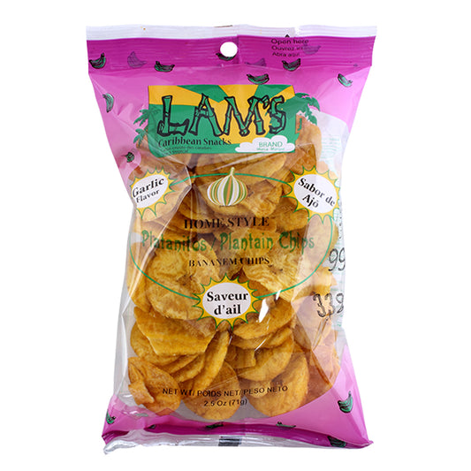 Lam's Garlic Plantain Chips 2.25oz