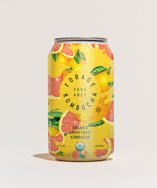 Forage Kombucha Grapefruit 12oz