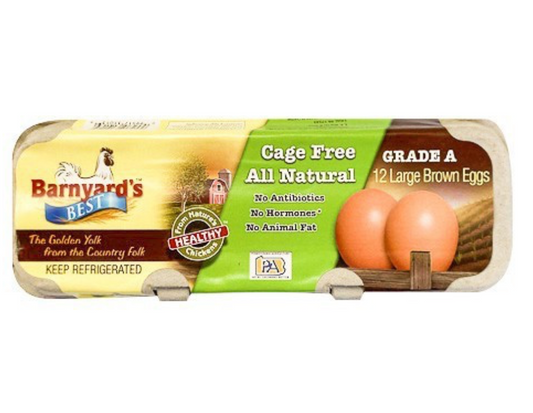 Barnyard's Best Cage Free Grade A Large Brown Eggs 12ct