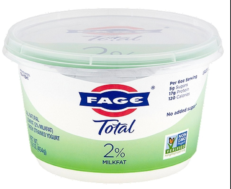 Fage Total 2% Milk Fat Yogurt 16oz