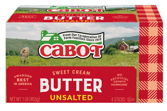 Cabot Unsalted Butter 1lb