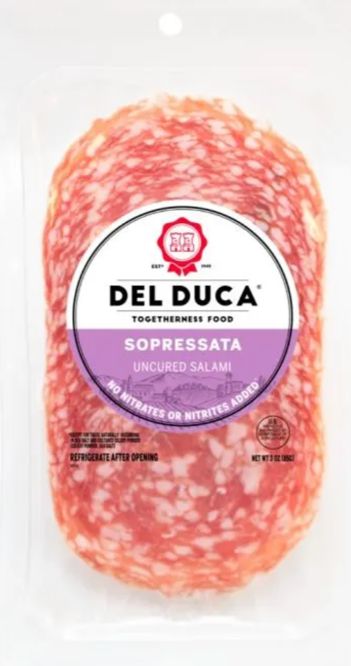 Del Duca Sopressata Uncured Salami 3oz