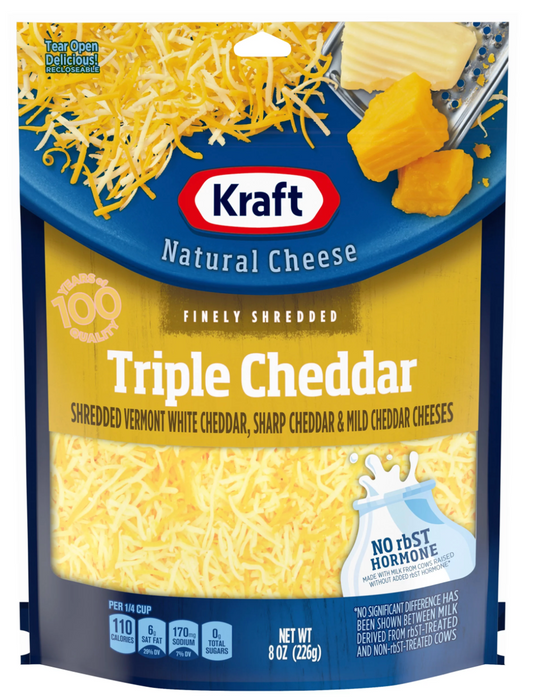 Kraft Triple Cheddar Finely Shredded Cheese 8oz