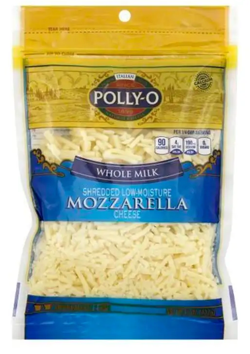 Polly-O Mozzarella Shredded Cheese 8oz