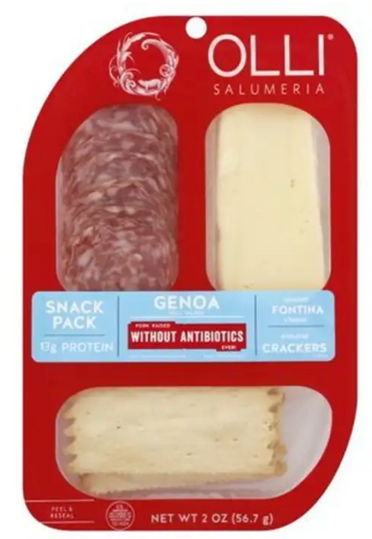 Olli Salumeria Mild Salami Genoa Snack Pack 2oz