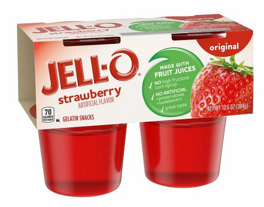 Jell-O Gelatin Strawberry 13.5oz