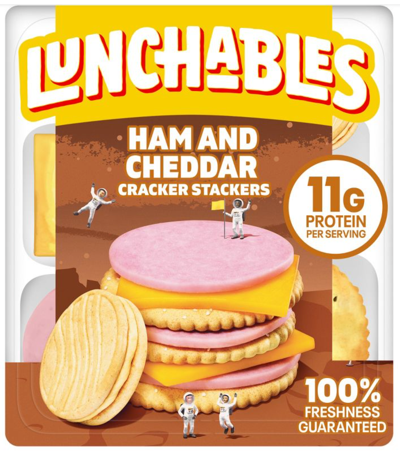 Oscar Mayer Lunchables Ham & Cheddar Cheese Cracker Stackers - 3.5oz