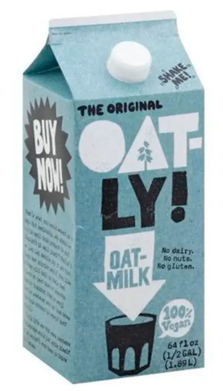 Oat-Ly! Oat Milk 1/2gl