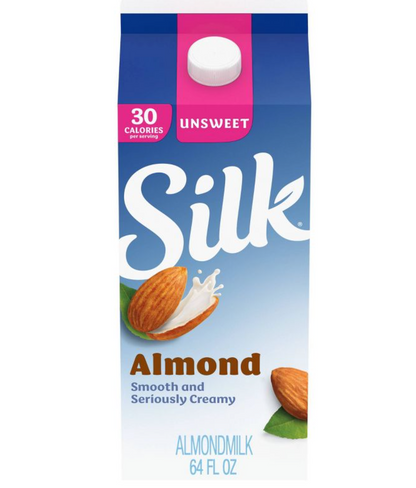 Silk Unsweetened Almond Milk 1/2gl