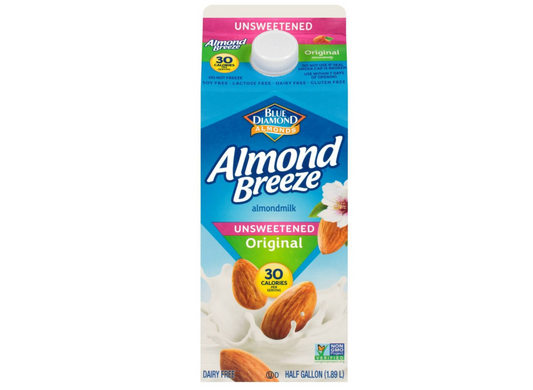 Almond Breeze Unsweetened Original Almond Milk 1/2ga