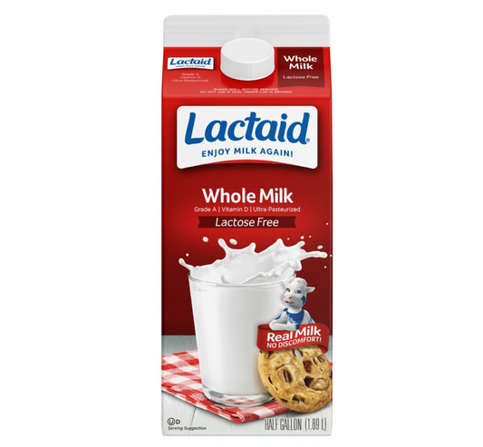 Lactaid Lactose Free Whole Milk 1/2gal