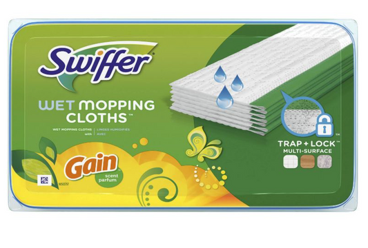 Swiffer Sweeper Wet Mopping Cloths Refills With Gain 12ct