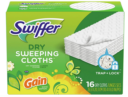 Swiffer Sweeper Dry Sweeping Pad Multi Surface Refills With Gain 16ct