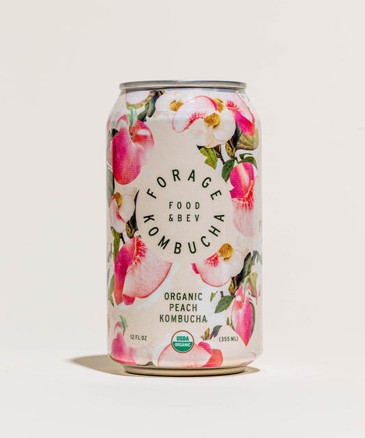 Forage Kombucha Peach 12oz