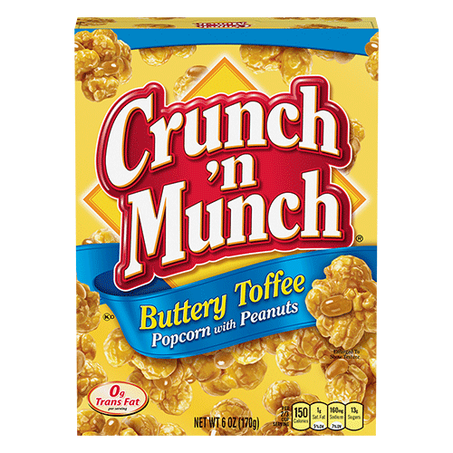 Crunch 'n Munch Buttery Toffee Popcorn With Peanuts 6oz