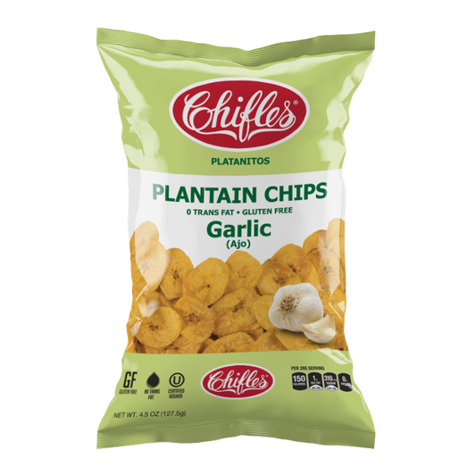 Chifles Plantain Chips Garlic 4.5oz