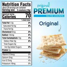 Premium Saltine Crackers 1lb