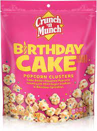 Crunch 'n Munch Birthday Cake Popcorn Clusters 5.5oz