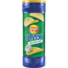 Lays Stax Sour & Cream