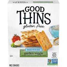 Good Thins Gluten Free Rice Crackers Garden Veggie 3.5oz