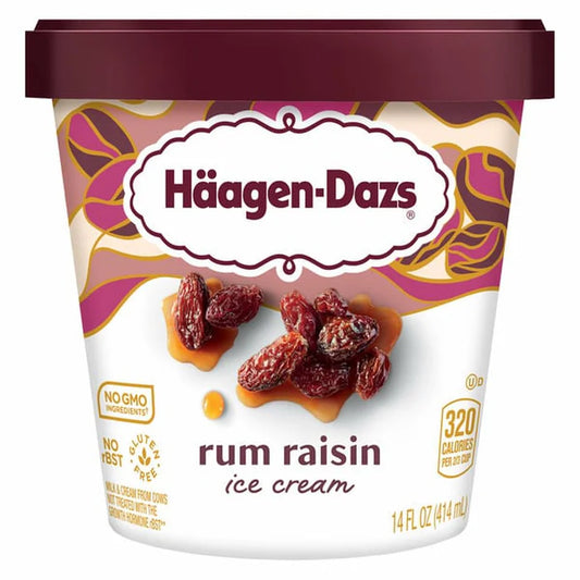 Haagen Dazs Rum Raisin 14oz