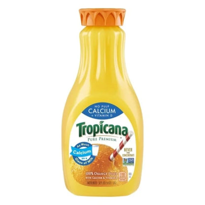 Tropicana Orange Calcium No Pulp 52oz