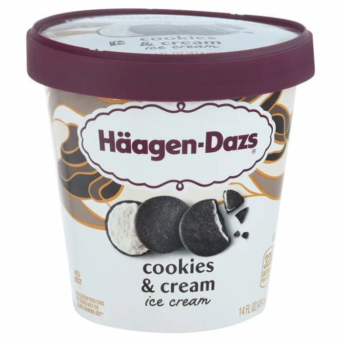 Haagen Dazs Cookies & Cream 14oz