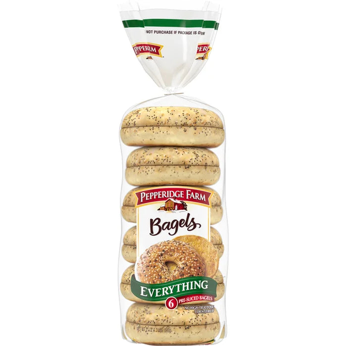 Pepperidge Farm Everything Bagels 6ct