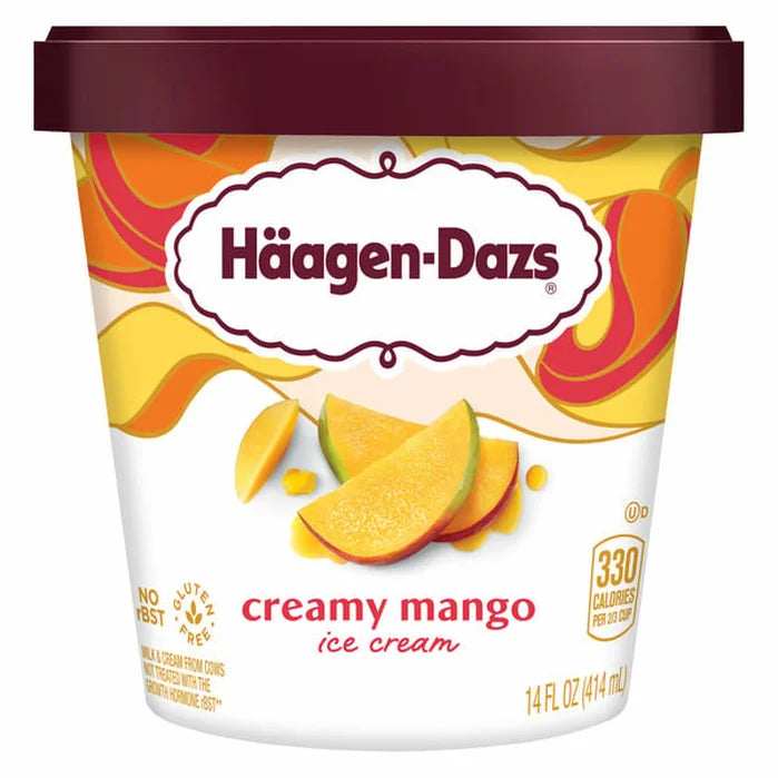 Haagen Dazs Creamy Mango 14oz