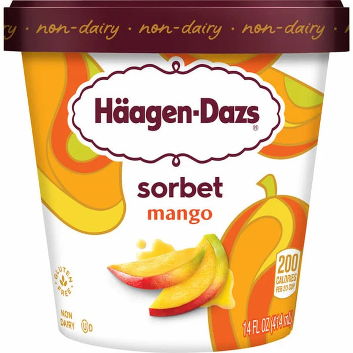 Haagen Dazs Sorbet Mango 14oz
