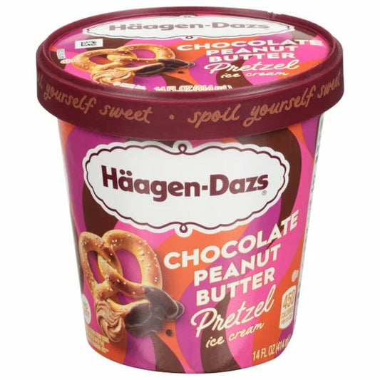 Haagen Dazs Chocolate Peanut Butter Pretzel 14oz