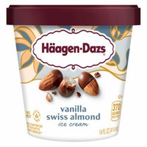 Haagen Dazs Vanilla Swiss Almond 14oz