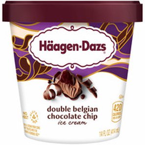 Haagen Dazs Doble Belgian  Chocolate Chip 14oz