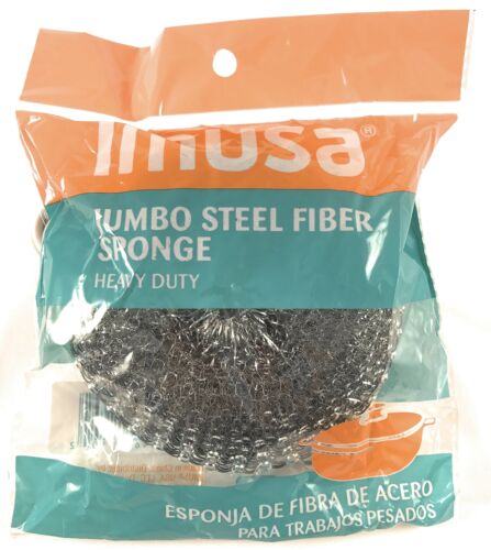 Imusa Steel Fiber Scrubber 1ct